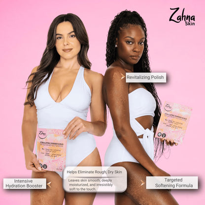 Zahna Skin Pink Himalayan Exfoliating Body Scrub – 100% Natural & Vegan for Women