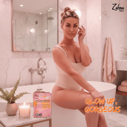 Zahna Skin Pink Himalayan Exfoliating Body Scrub – 100% Natural & Vegan for Women