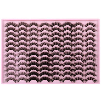 Zanlufly 48 Pairs Mink Lashes – 8 Styles Dramatic Long Faux Eyelashes Pack