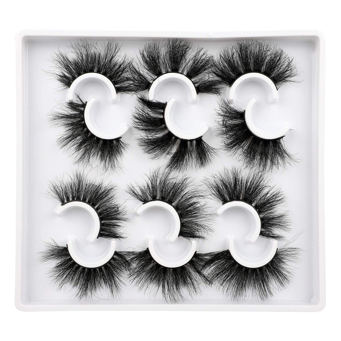 Zanlufly Mink Lashes – Fluffy, Dramatic Long Wispy False Eyelashes (6 Styles, D Curl)