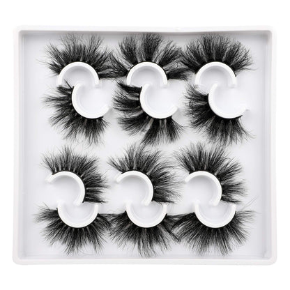 Zanlufly Mink Lashes – Fluffy, Dramatic Long Wispy False Eyelashes (6 Styles, D Curl)