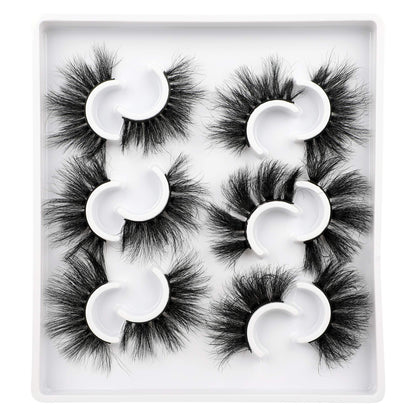 Zanlufly Mink Lashes – Fluffy, Dramatic Long Wispy False Eyelashes (6 Styles, D Curl)