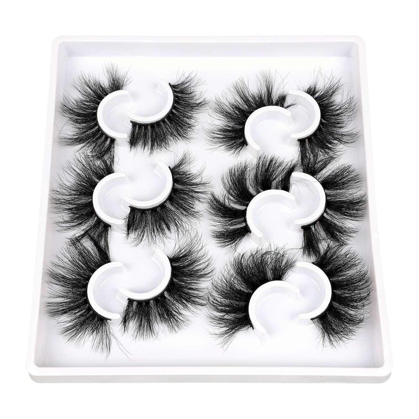 Zanlufly Mink Lashes – Fluffy, Dramatic Long Wispy False Eyelashes (6 Styles, D Curl)