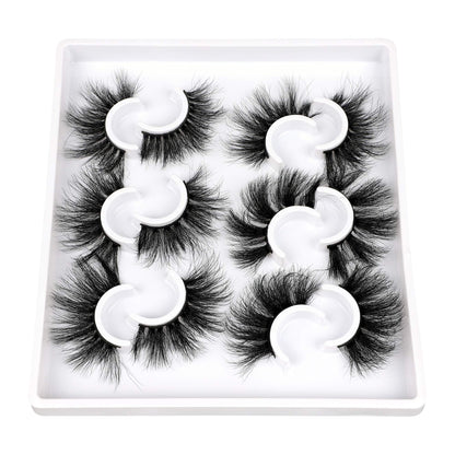 Zanlufly Mink Lashes – Fluffy, Dramatic Long Wispy False Eyelashes (6 Styles, D Curl)