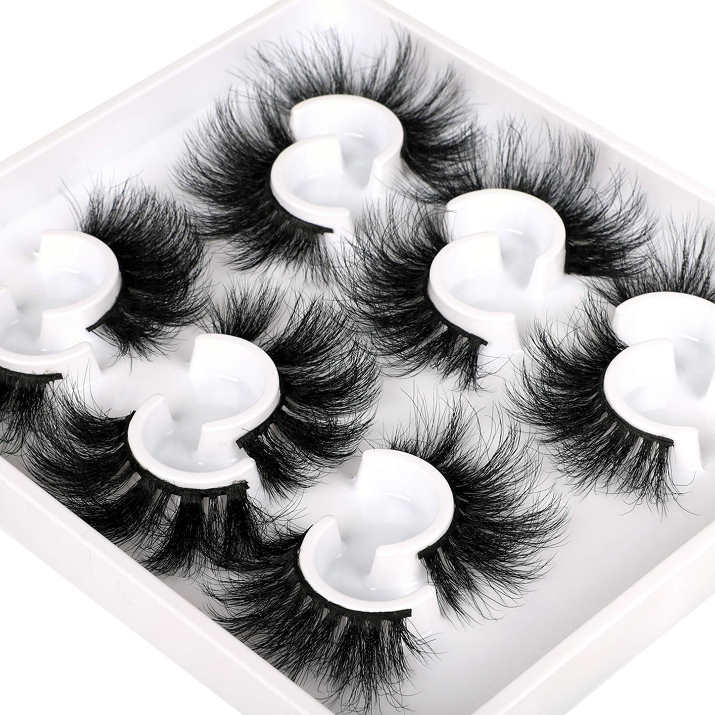 Zanlufly Mink Lashes – Fluffy, Dramatic Long Wispy False Eyelashes (6 Styles, D Curl)