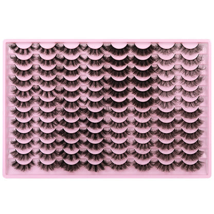 Zanlufly 48 Pairs Mink Lashes – 8 Styles Dramatic Long Faux Eyelashes Pack