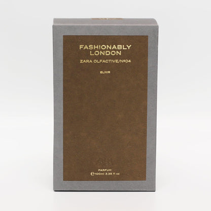 Zara Olfactive Nº04 Fashionably London Elixir Parfum for Men – Peony & Red Musk, Intense Floral Scent (100 ml)