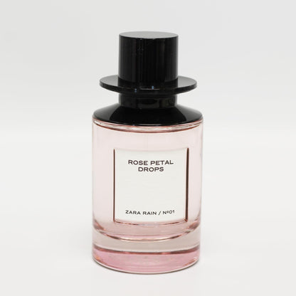 Zara Rain N°01 Rose Petal Drops EDP – Floral Fruity Rose & Amber for Women, 100 ml