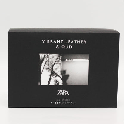 Zara Vibrant Leather & Oud Vibrant Leather EDP Set for Men – 2x60ml