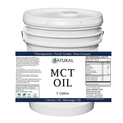 Zatural Pure MCT Oil 640 oz – Multi-Use Carrier, Cooking, Hydration & Hair Care