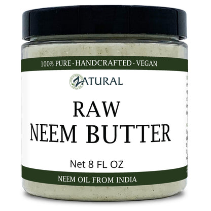 Zatural Organic Neem Butter-Coconut Oil Cream for Sensitive Skin, 2 Pack, 8 oz