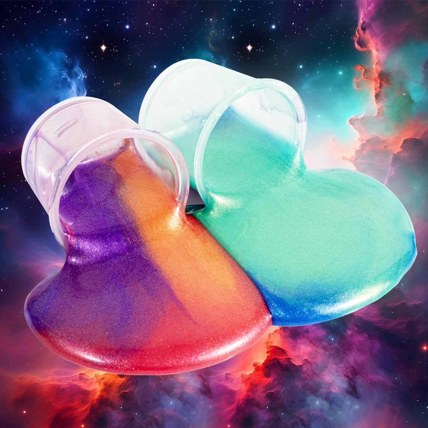 ZDTHNSIAT Galaxy Slime Putty 24-Pack – Non-Sticky Fidget Toy for Kids