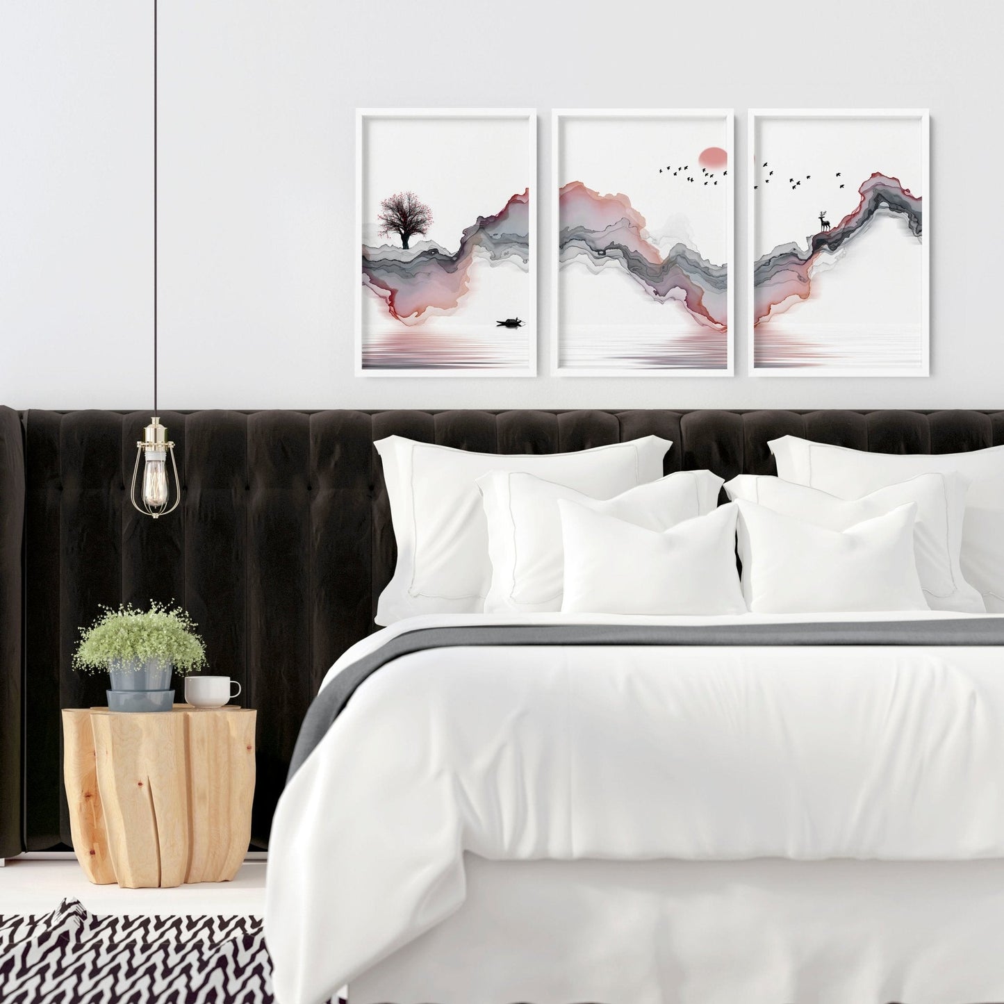 Zen Themed Room decor | set of 3 wall art prints