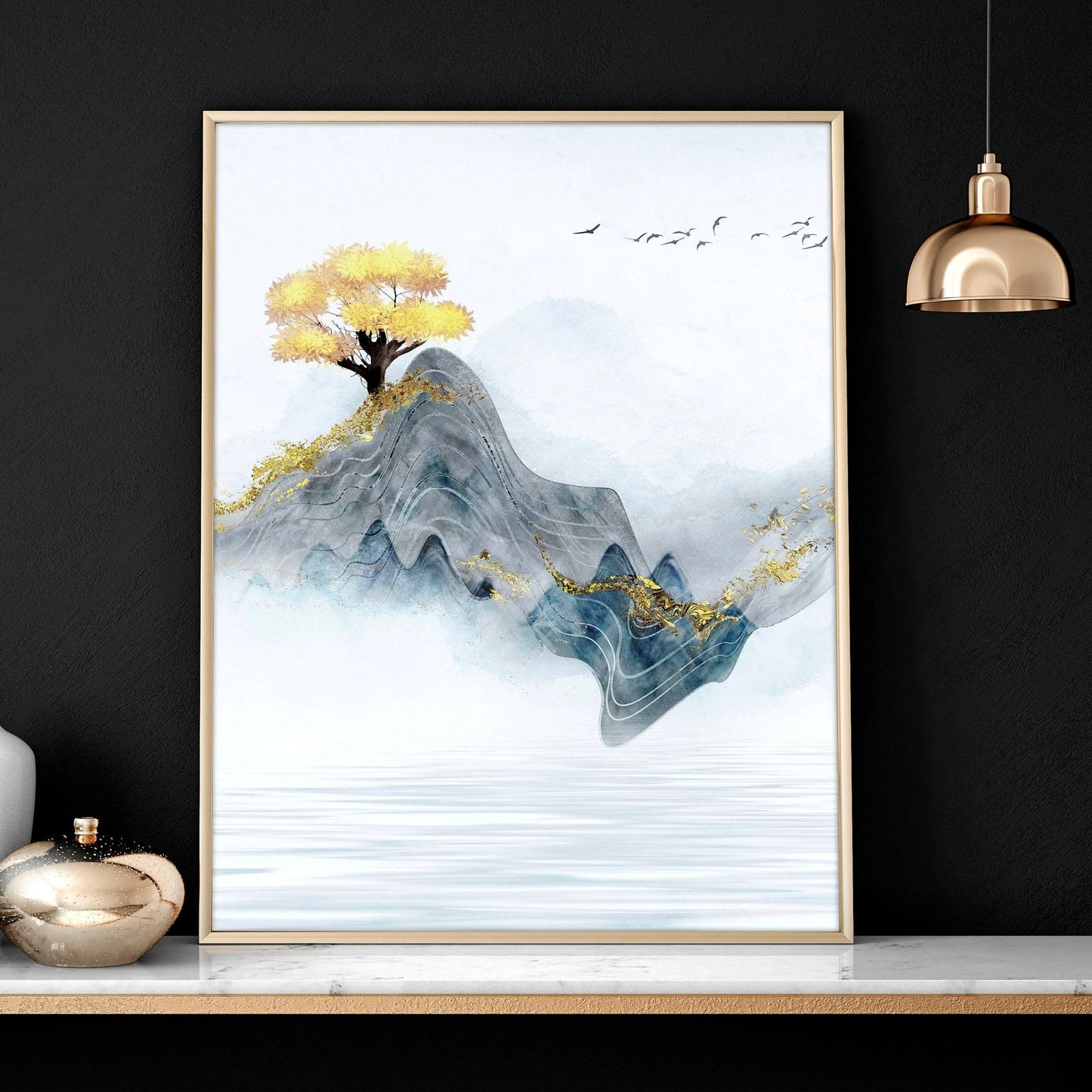 Wall decor for home office | set of 3 wall art