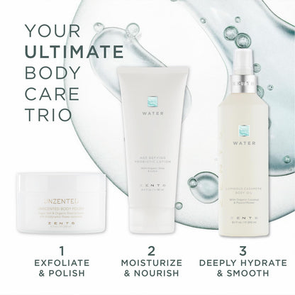 Zents Luminous Cashmere Body Oil (Water Fragrance) | Vitamin E & Organic Coconut Oil