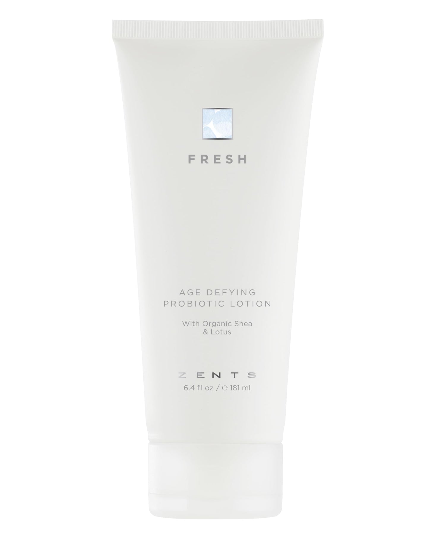 Zents Age-Defying Probiotic Body & Hand Lotion (Fresh) – Hyaluronic Acid & Organic Shea Butter, 6.4 fl oz