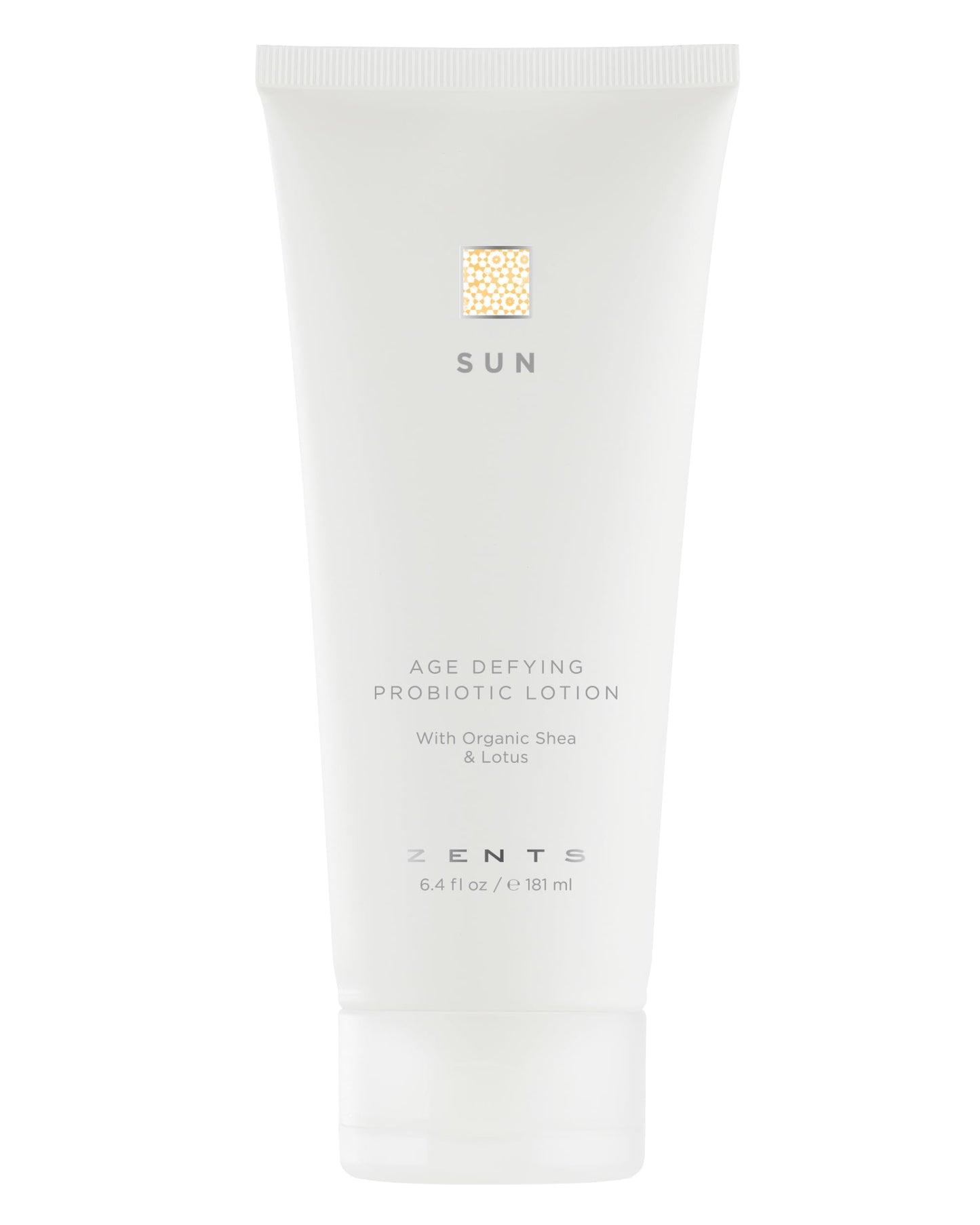 Zents Age-Defying Probiotic Body & Hand Lotion (Sun) — Hyaluronic Acid, Organic Shea Butter, 6.4 fl oz