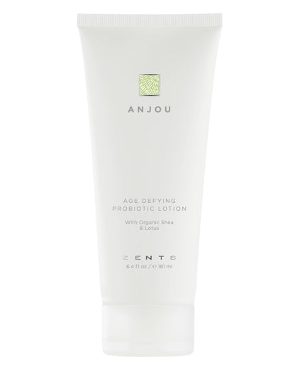 Zents Age-Defying Probiotic Lotion Anjou – Hyaluronic Acid, Shea Butter, 6.4 fl oz