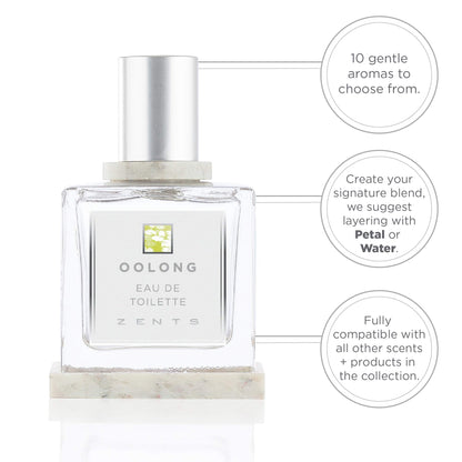 Zents Eau de Parfum Oolong | Unisex Fragrance with Lime, Lavender & Oolong Tea | 1.69 oz