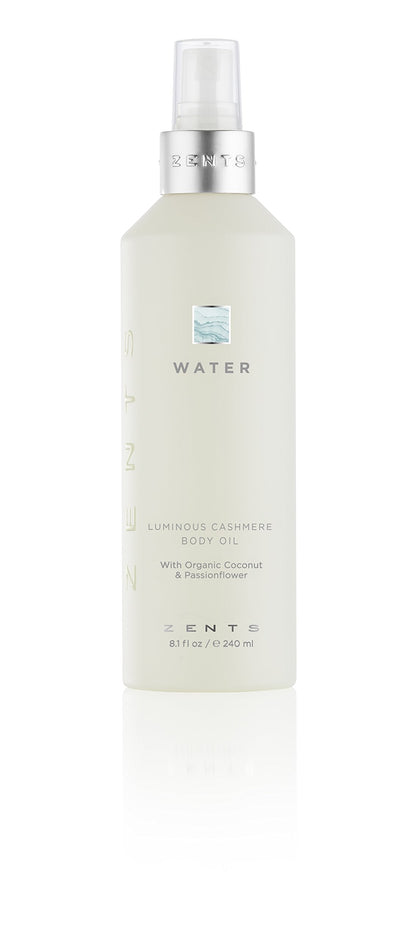 Zents Luminous Cashmere Body Oil (Water Fragrance) | Vitamin E & Organic Coconut Oil