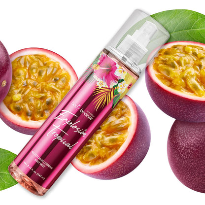 Zermat Explosion Tropical Body Mist for Women | Hydrating Glycerin Formula, Floral-Fruity Scent 8.35 fl oz