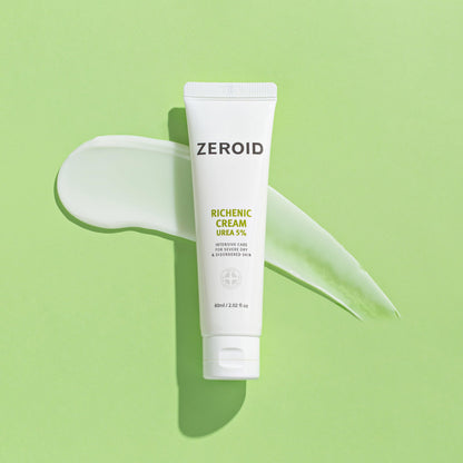 ZEROID Richenic Cream with 5% Urea – Intensive Dry Skin Care (60ml)