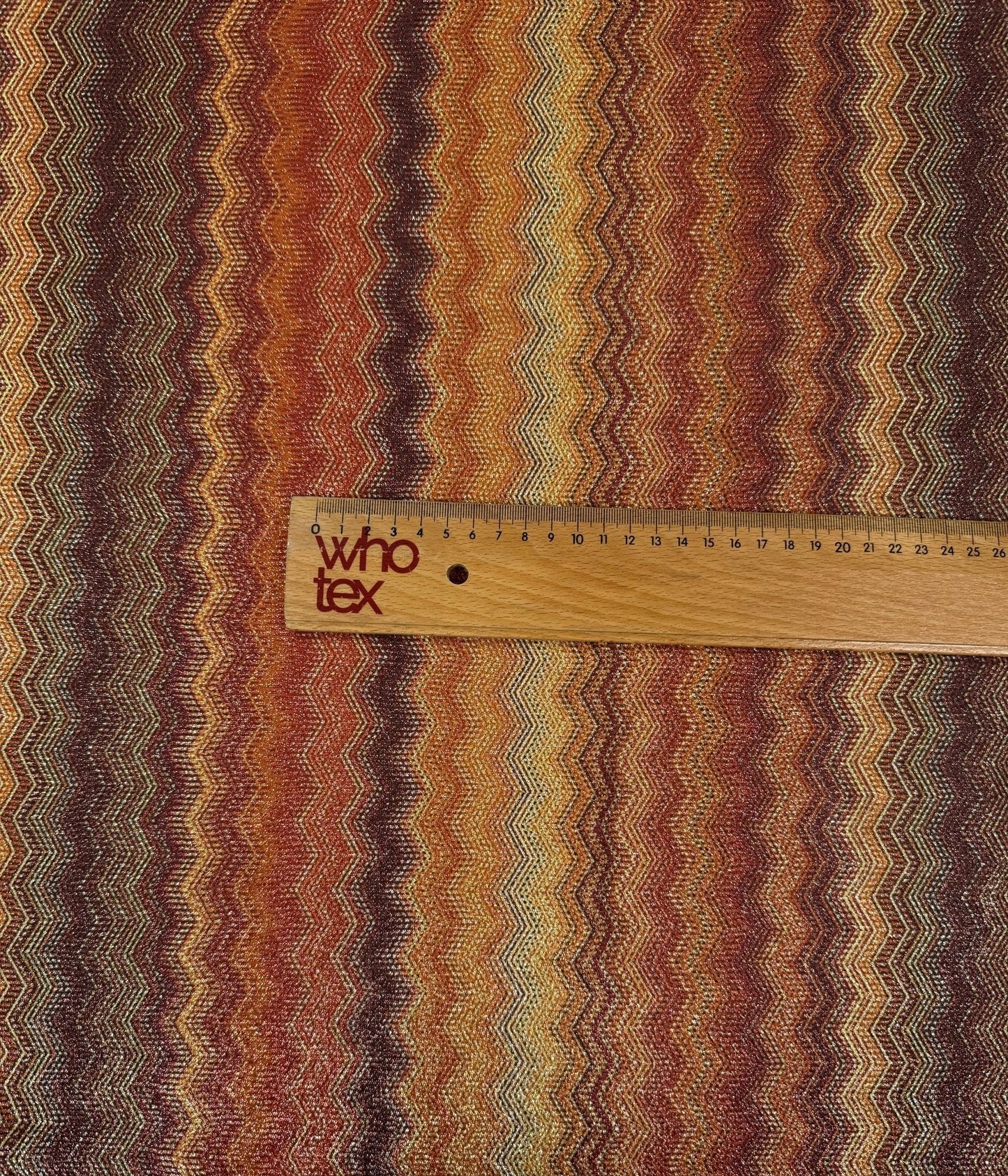 Zigzag Knit Fabric with Lurex by the Metre
