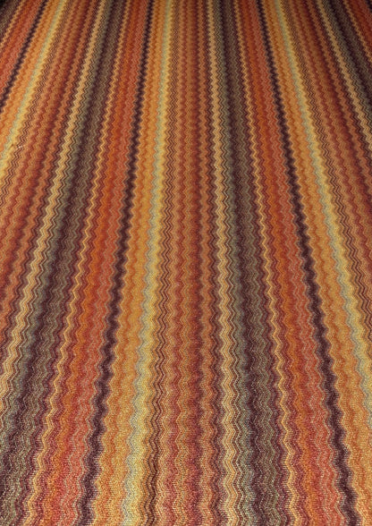 Zigzag Knit Fabric with Lurex by the Metre