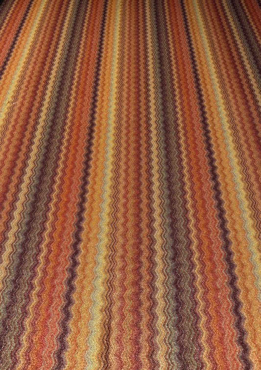 Zigzag Knit Fabric with Lurex by the Metre