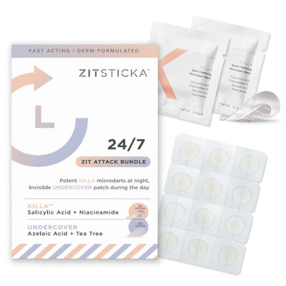 ZitSticka 24/7 Attack Bundle (14-Pack) – Pimple Patches for Face & Body
