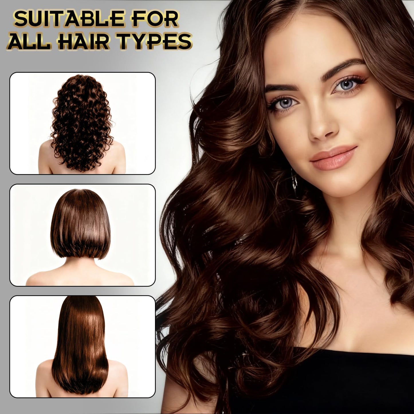 ZIXSIRP Dark Brown Hair Dye Shampoo 3-in-1 for Gray Hair – Herbal Color