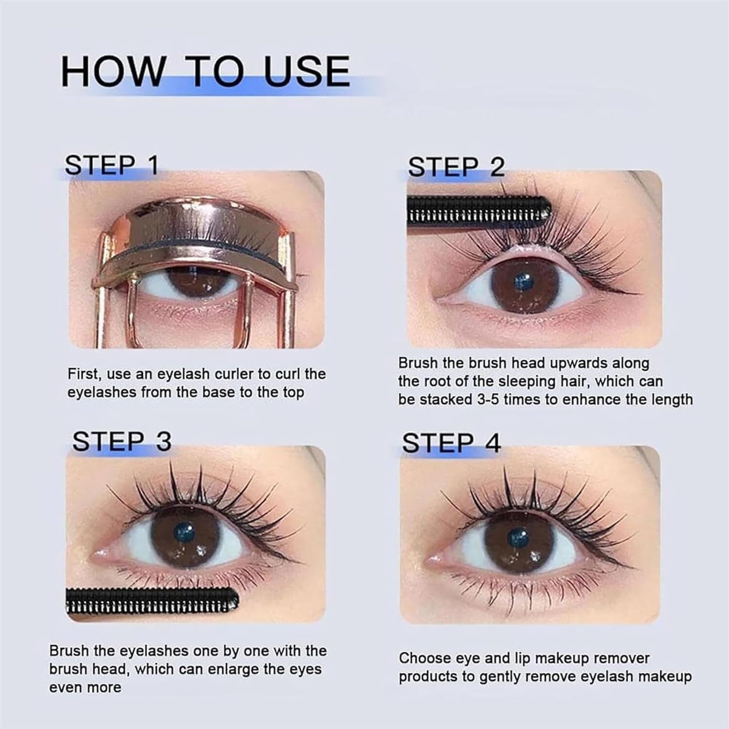 ZkYo Beauty Steel Tube Eyelash Primer & Waterproof Mascara – Curl & Longevity
