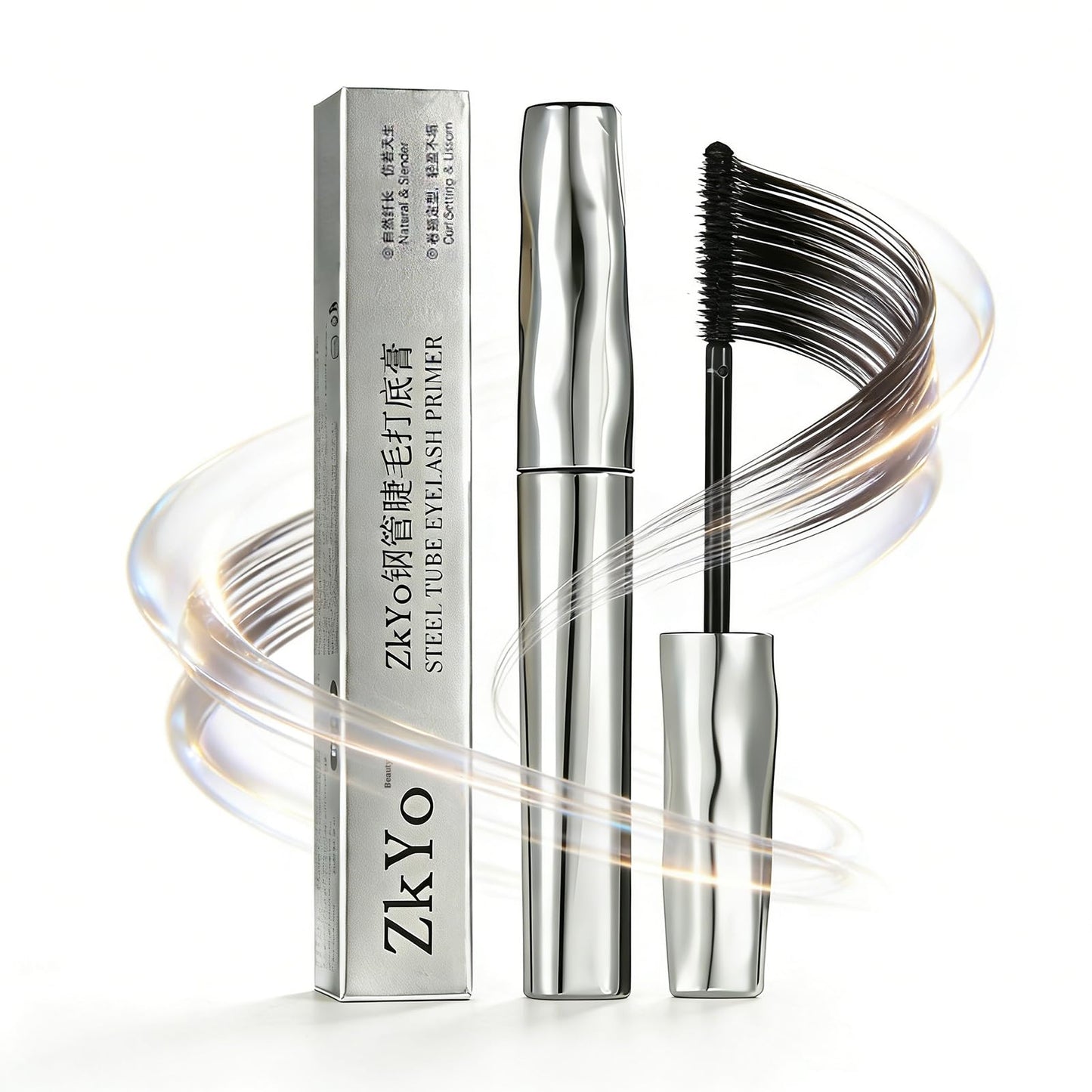 ZkYo Steel Tube Eyelash Primer – Waterproof Base Coat for Voluminous, Long-Lasting Lashes