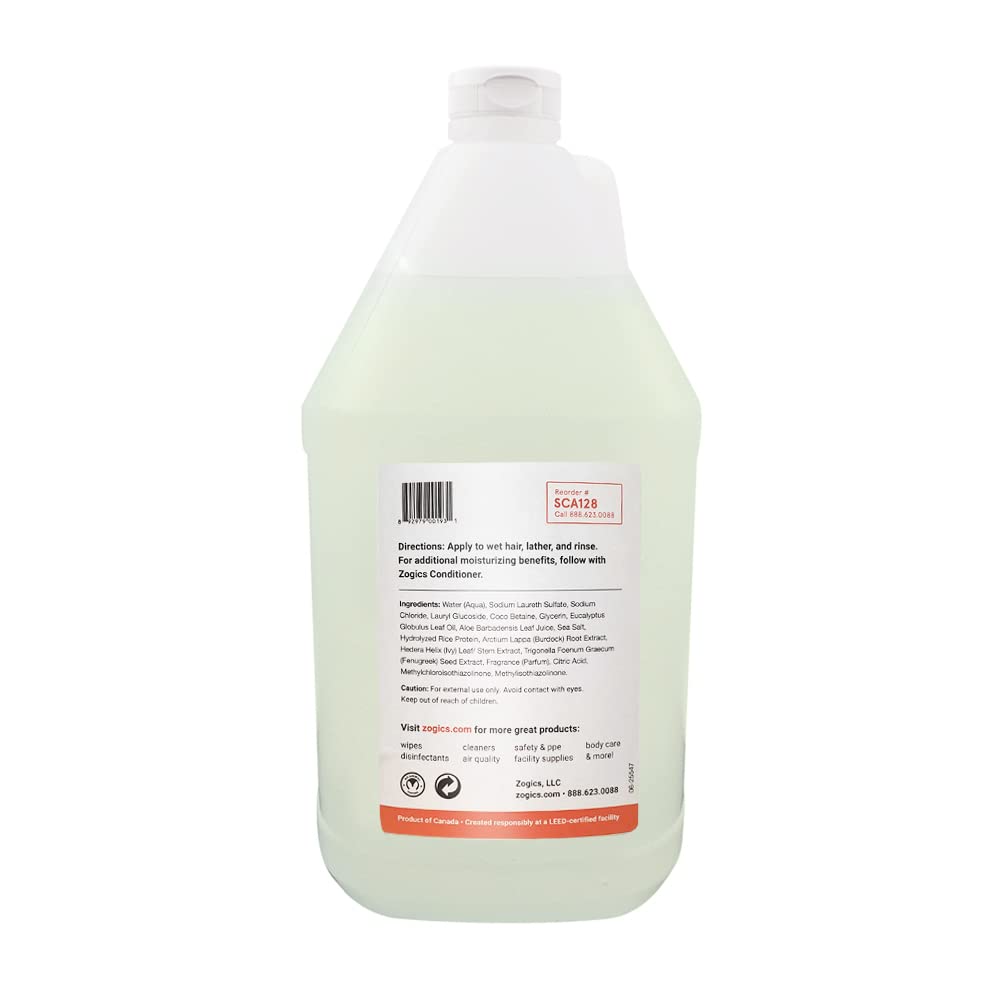 Zogics Citrus + Aloe Scented Shampoo – 4 Gallons per Case