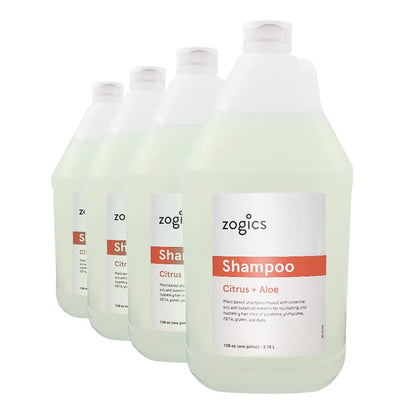 Zogics Citrus + Aloe Scented Shampoo – 4 Gallons per Case