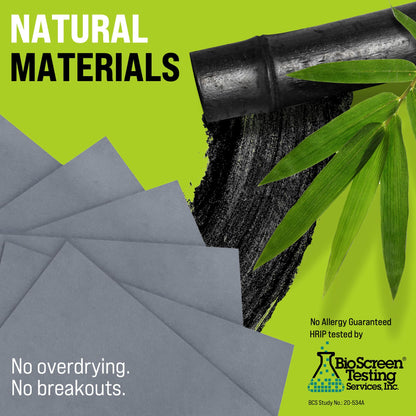 ZOROM'S Bamboo Charcoal Oil Blotting Sheets – 4pk/400 for Oily Skin | Matte Finish