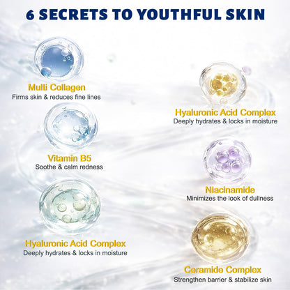 Z：SEA Neck Firming Cream with Roller – Anti-Aging Neck & Chest Cream with Multi Peptides, Collagen, Hyaluronic Acid