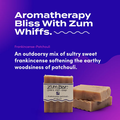 Zum Indigo Wild Goat Milk Soap Bar – 3 oz Hand & Body Soap with Essential Oils – 3 Pack