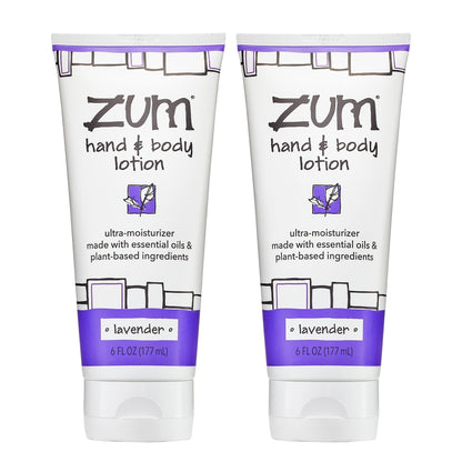 Zum Indigo Wild Hand & Body Lotion Lavender Scent 2-Pack 6 oz
