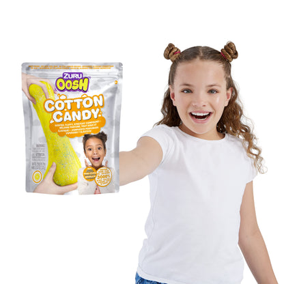 ZURU Oosh Cotton Candy Slime 100g – Lemon Scent, Fluffy & Stretchy for Kids