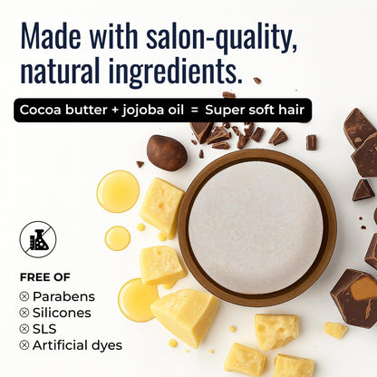ZWS Essentials Simply Unscented Shampoo Bar — Fragrance-Free Vegan Solid Hair Cleanser