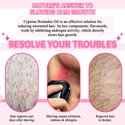 ZYGCDZ Cyperus Rotundus Oil for Hair Removal – Organic Formula for Smoother Skin (60ml)