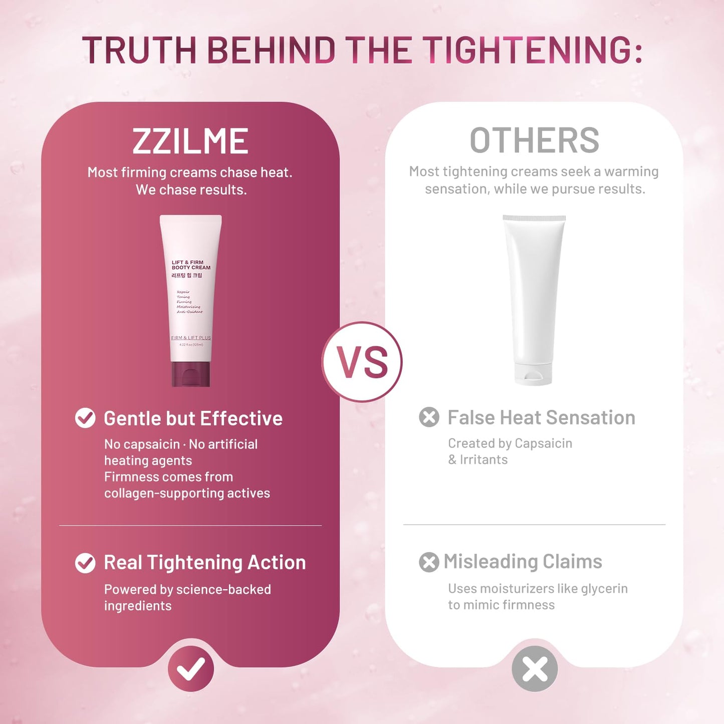 ZZILME B Tight Cellulite Cream – Firming Body Cream for Butt, Thighs & Arms